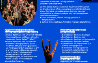 CONSERVATOIRE  D’AVIGNON AUDITION PÔLE DANSE 2025