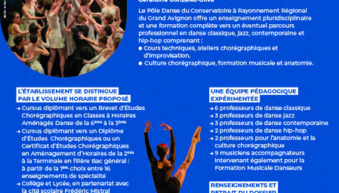 CONSERVATOIRE  D'AVIGNON AUDITION PÔLE DANSE 2025